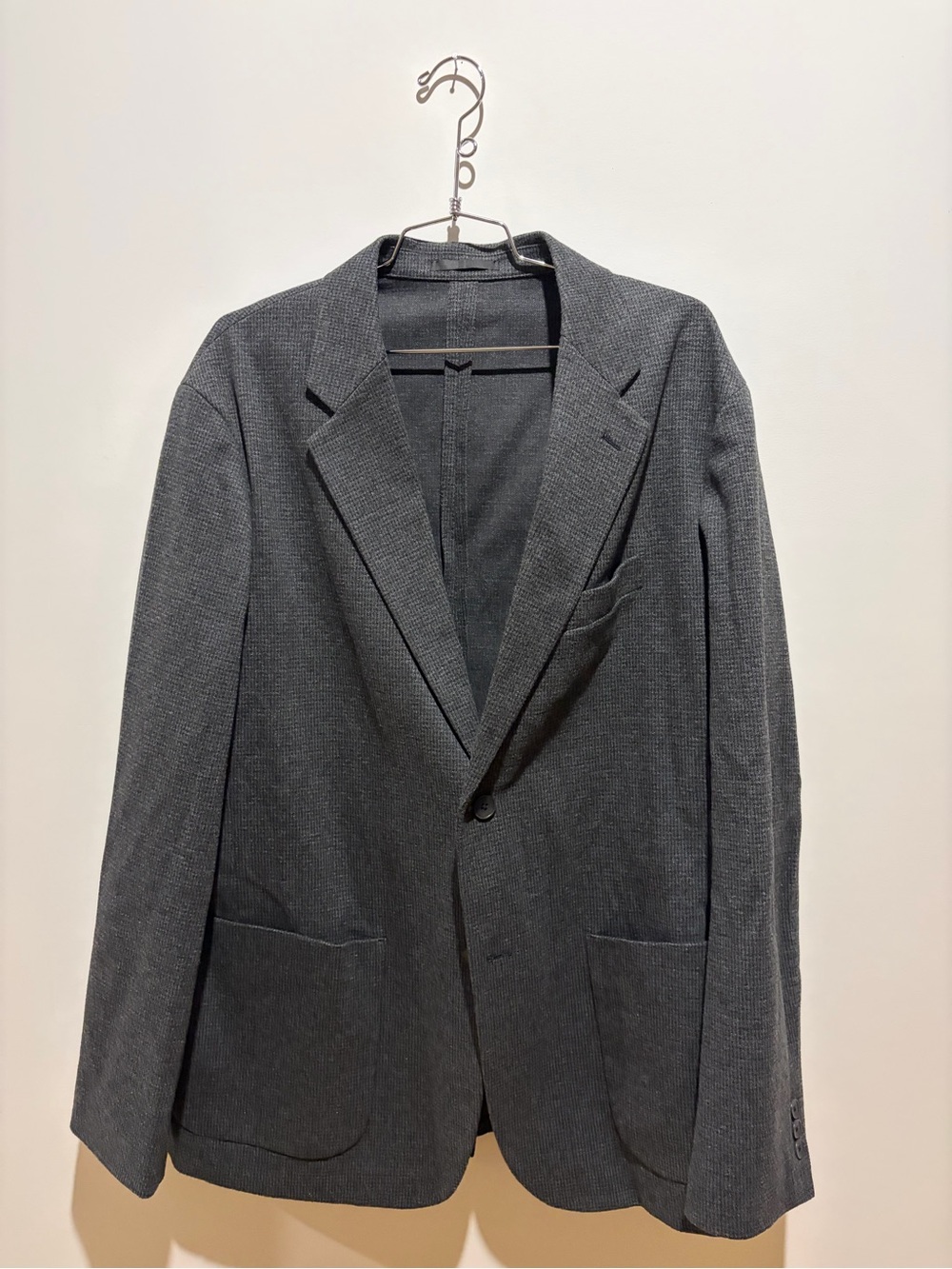 Men's Uniqlo Gray Single-Breasted Blazer
